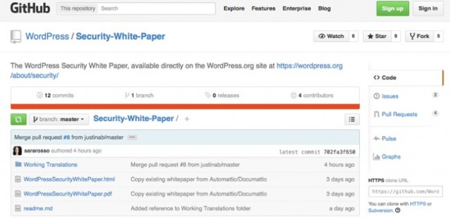 WordPress segurança em white paper