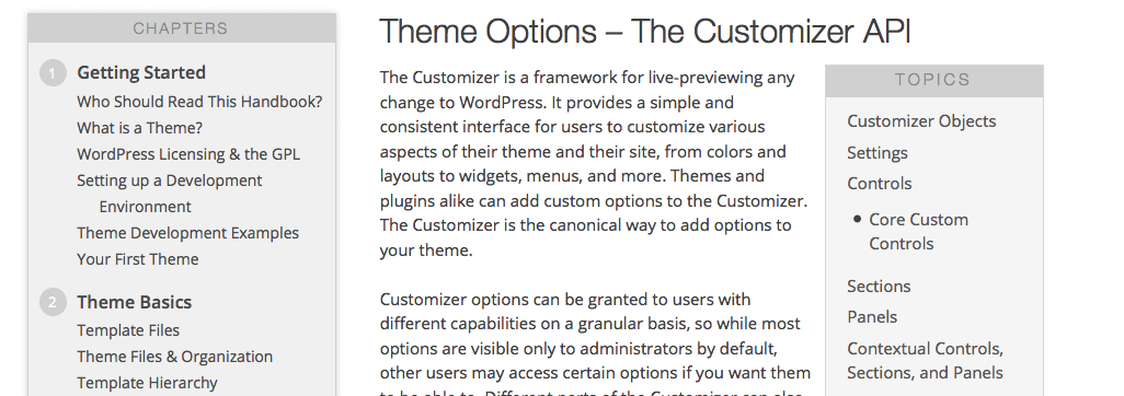 Custom API handbook